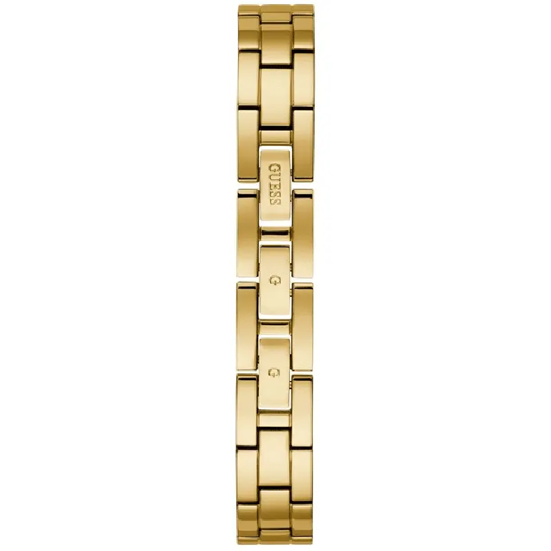 Guess Lucy White Dial Yellow Gold-tone Ladies Watch | W1208L2